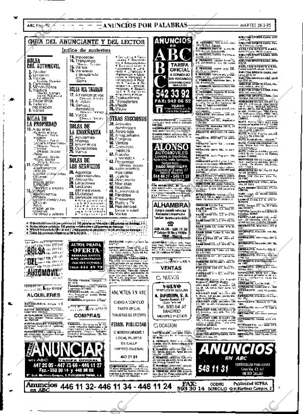 ABC MADRID 28-03-1995 página 92