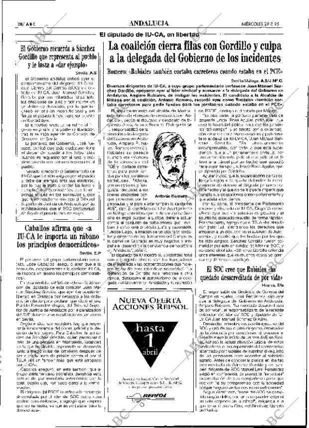 ABC SEVILLA 29-03-1995 página 28