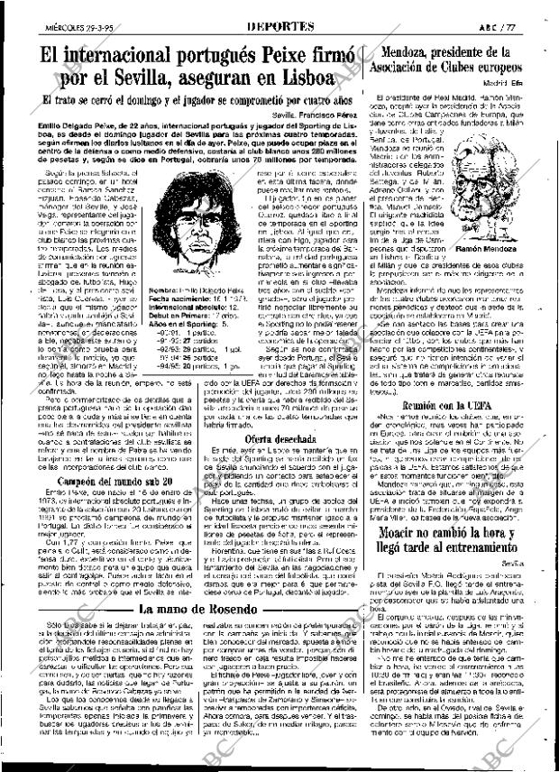 ABC SEVILLA 29-03-1995 página 77