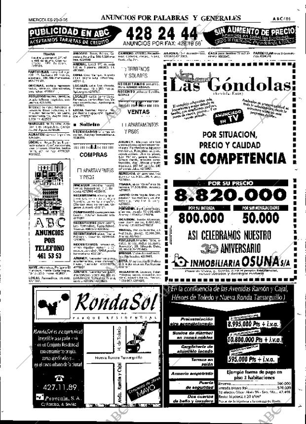 ABC SEVILLA 29-03-1995 página 85