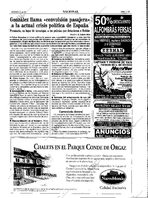 ABC MADRID 31-03-1995 página 27