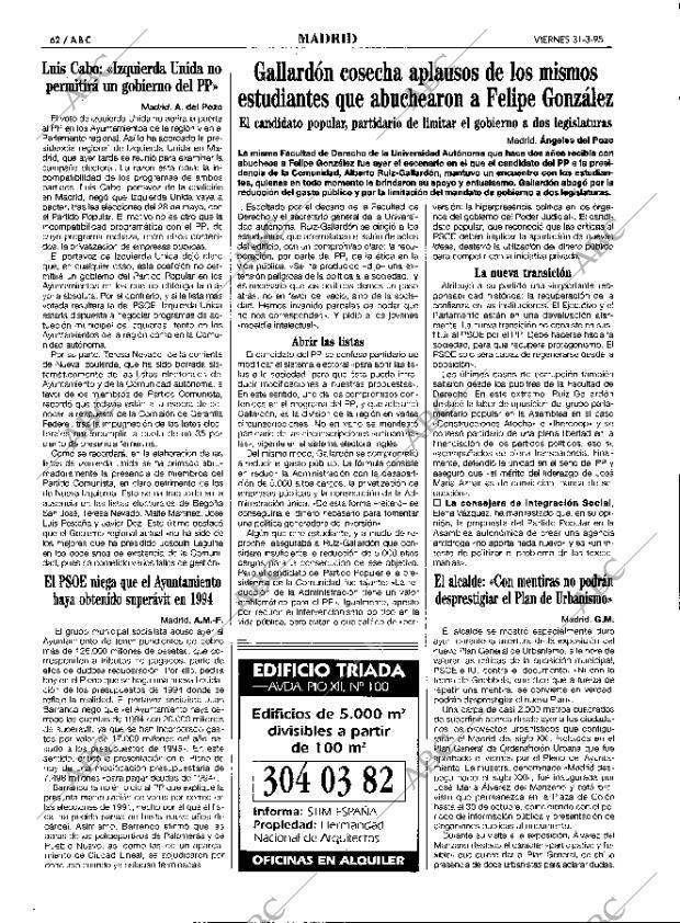 ABC MADRID 31-03-1995 página 62