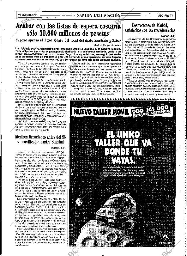 ABC MADRID 31-03-1995 página 71