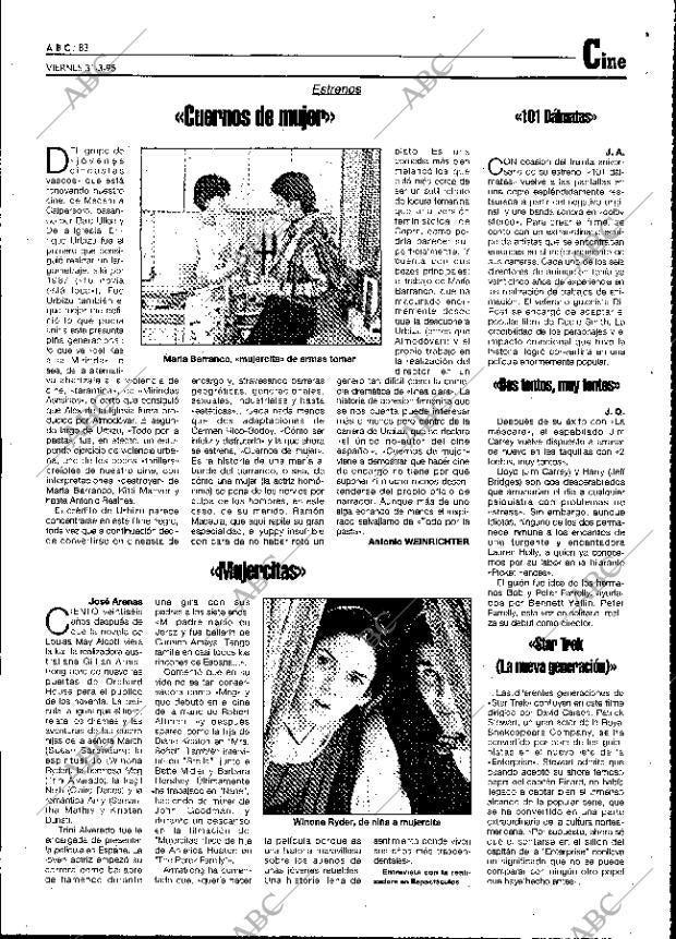 ABC MADRID 31-03-1995 página 83