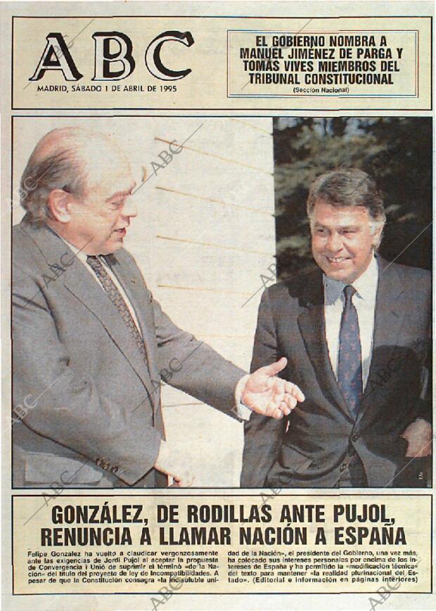ABC MADRID 01-04-1995 página 1