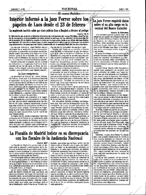 ABC MADRID 01-04-1995 página 23