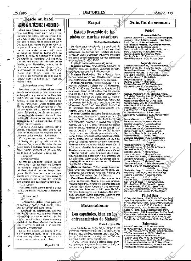 ABC MADRID 01-04-1995 página 92