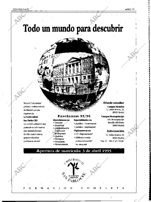 ABC MADRID 02-04-1995 página 71