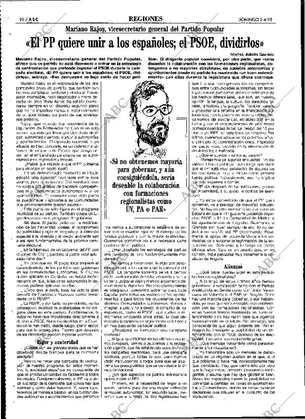ABC MADRID 02-04-1995 página 90