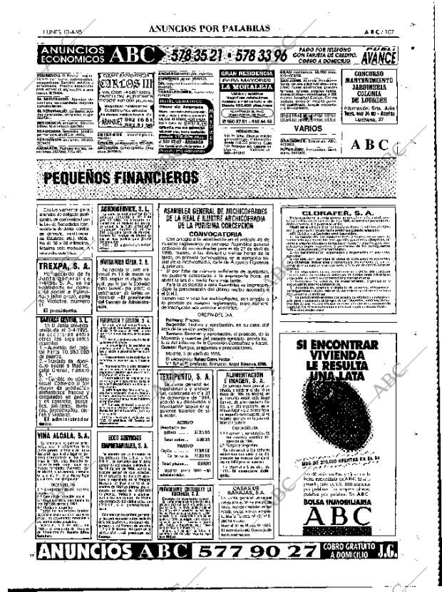 ABC MADRID 10-04-1995 página 107
