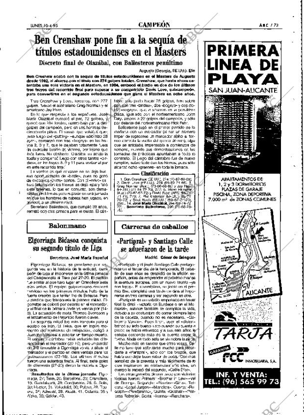 ABC MADRID 10-04-1995 página 73