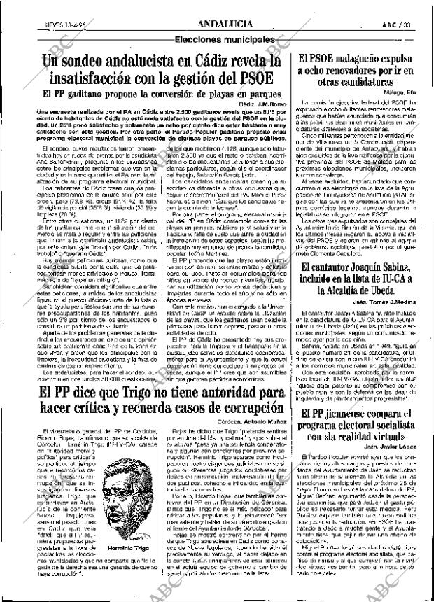 ABC SEVILLA 13-04-1995 página 33