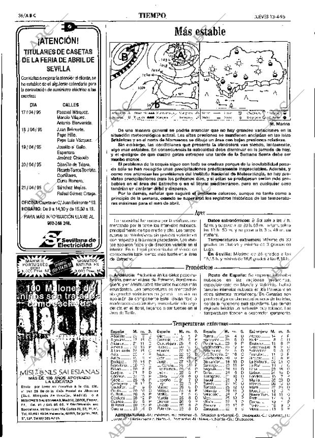 ABC SEVILLA 13-04-1995 página 36