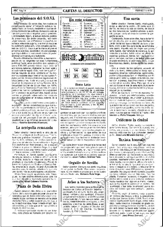 ABC SEVILLA 14-04-1995 página 14
