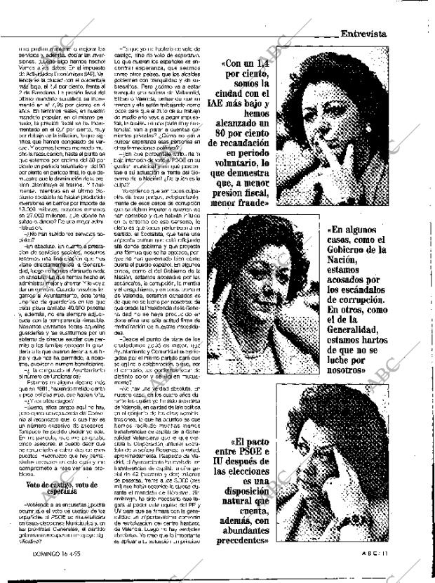 ABC MADRID 16-04-1995 página 11