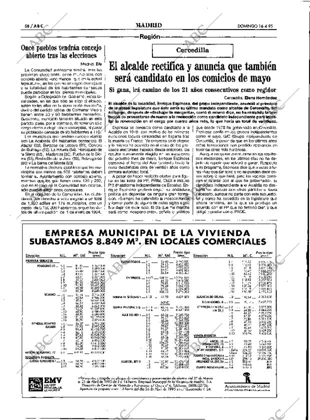 ABC MADRID 16-04-1995 página 58