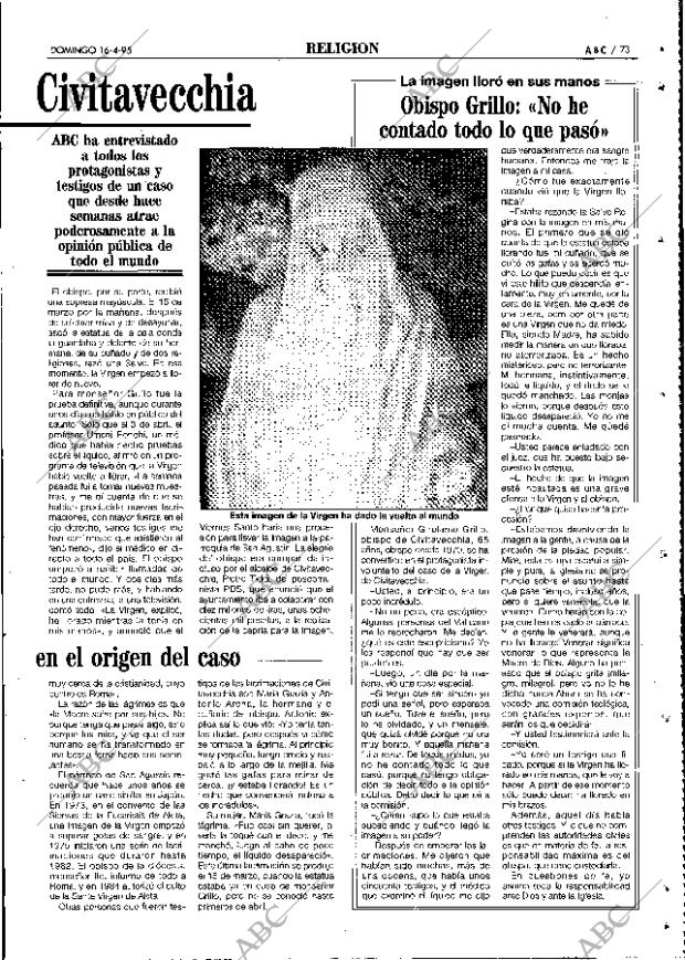 ABC MADRID 16-04-1995 página 73