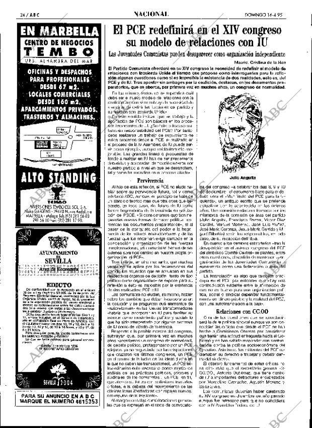 ABC SEVILLA 16-04-1995 página 24