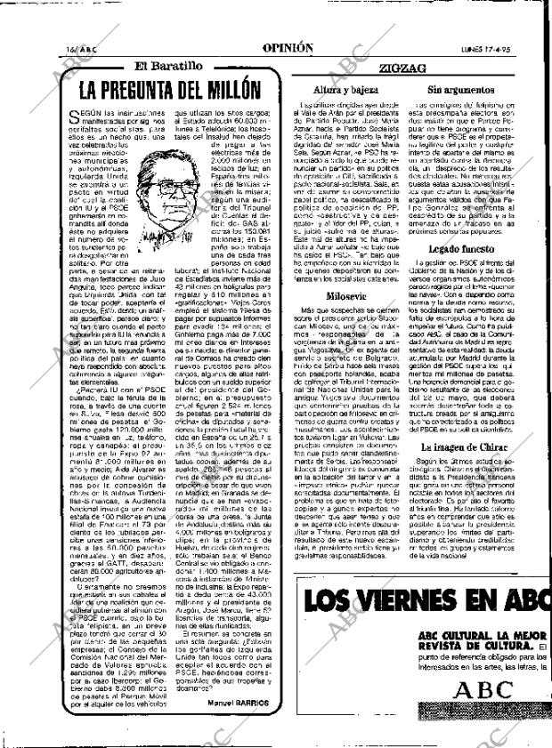 ABC MADRID 17-04-1995 página 16