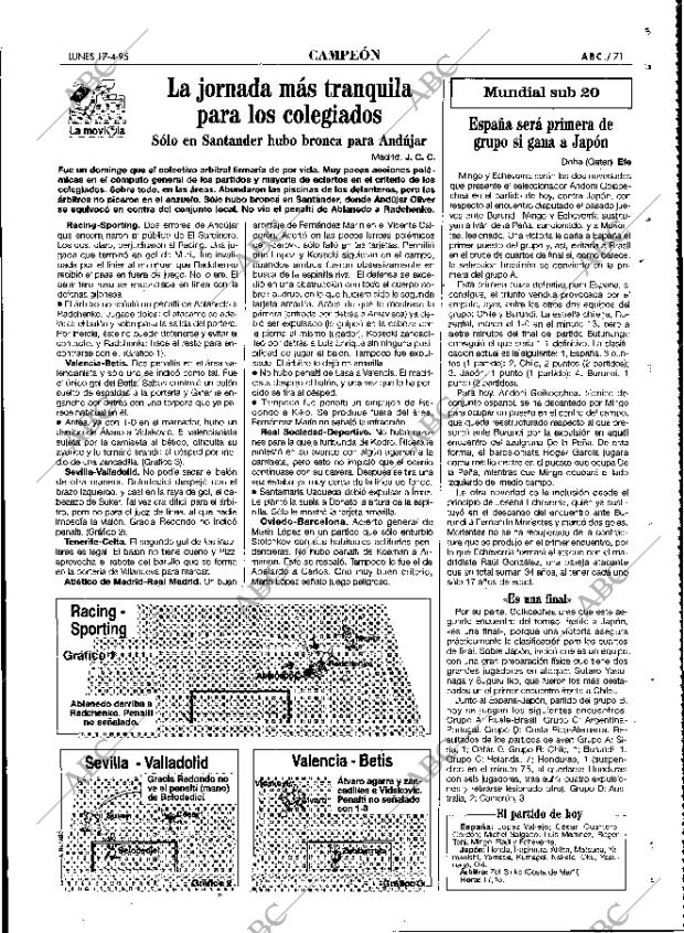 ABC MADRID 17-04-1995 página 71