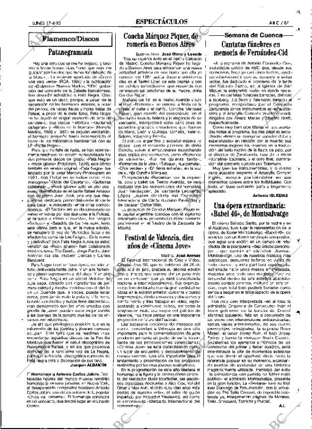 ABC MADRID 17-04-1995 página 87