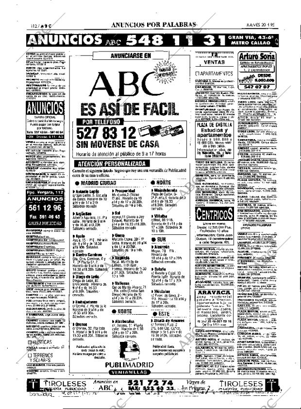 ABC MADRID 20-04-1995 página 112