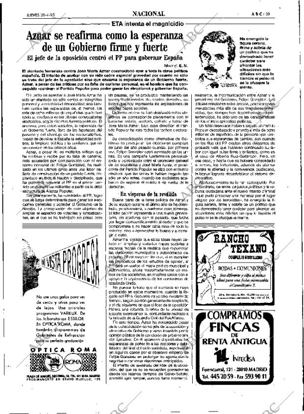 ABC MADRID 20-04-1995 página 39