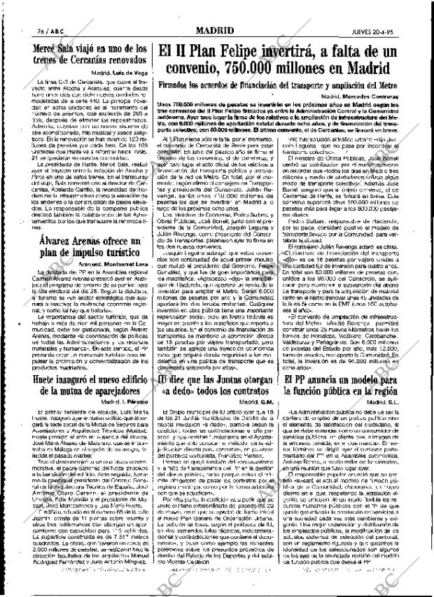 ABC MADRID 20-04-1995 página 76