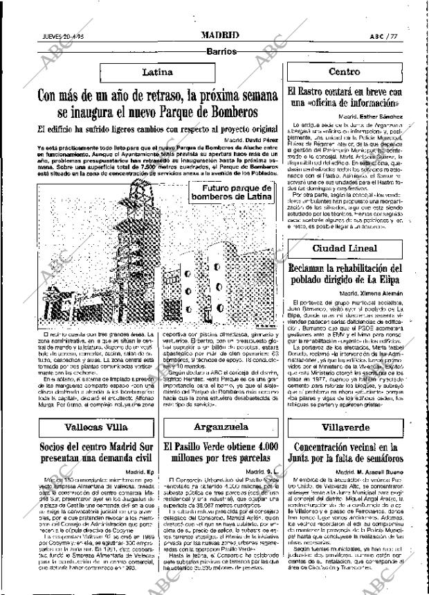 ABC MADRID 20-04-1995 página 77