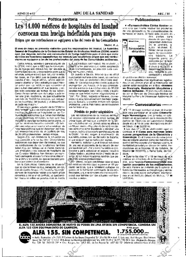 ABC MADRID 20-04-1995 página 85