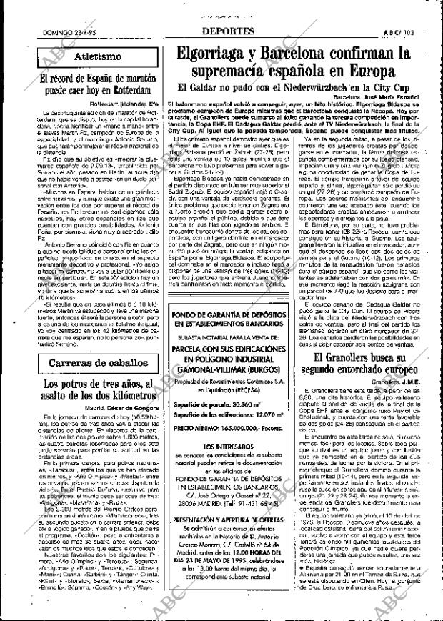 ABC MADRID 23-04-1995 página 103