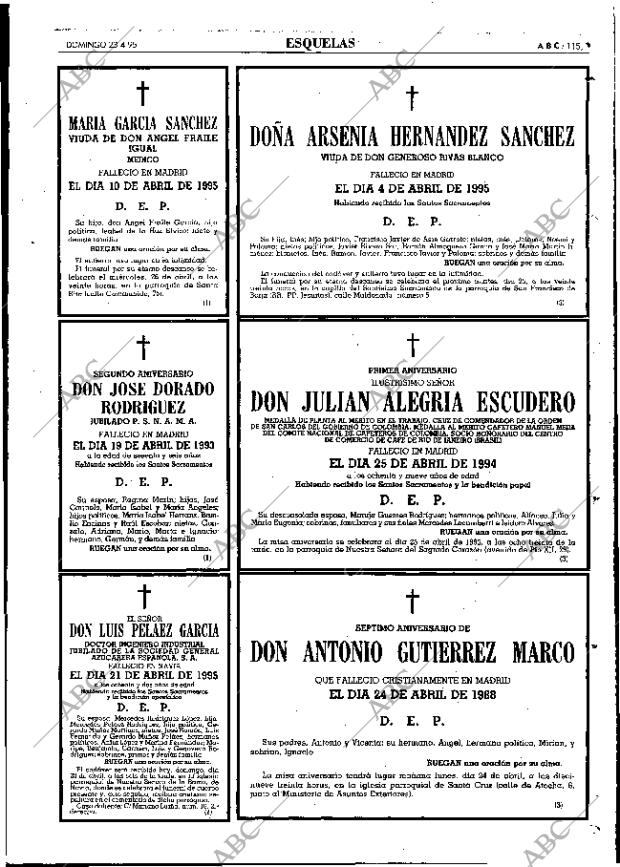 ABC MADRID 23-04-1995 página 115