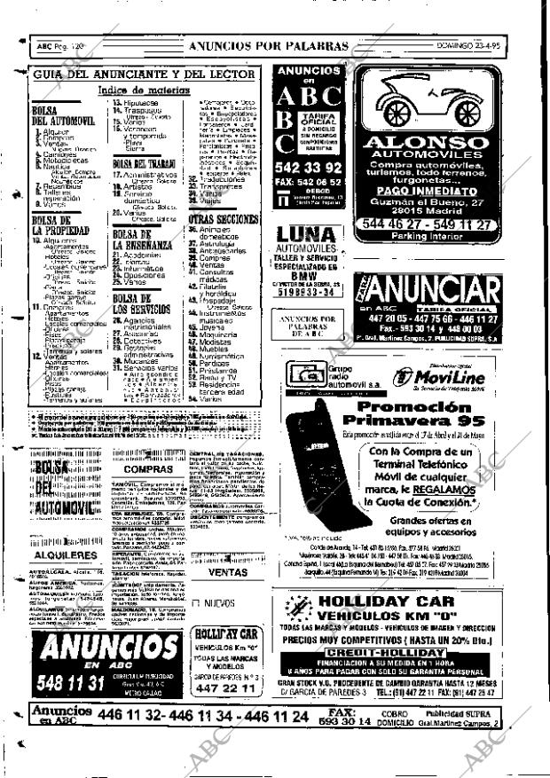 ABC MADRID 23-04-1995 página 120
