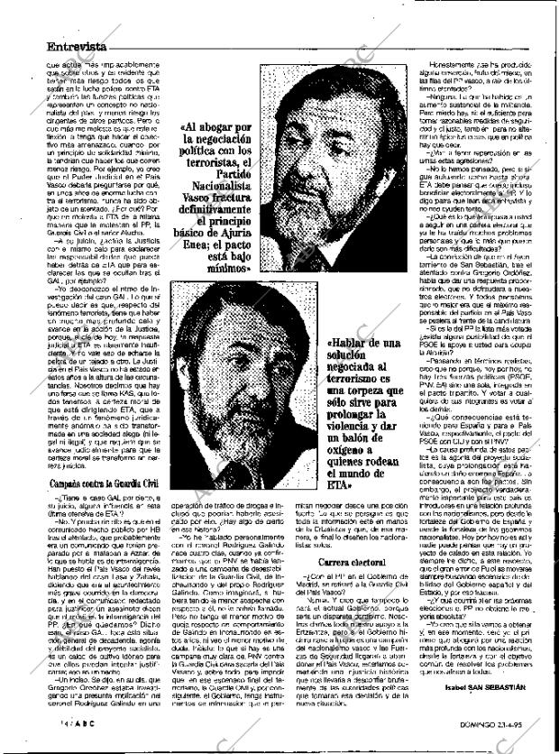 ABC MADRID 23-04-1995 página 14
