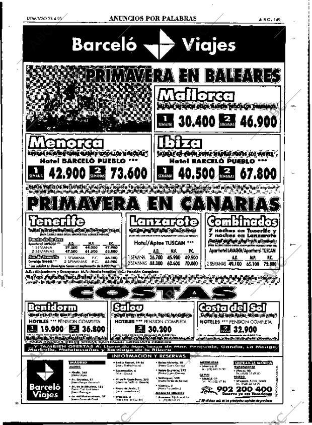 ABC MADRID 23-04-1995 página 149