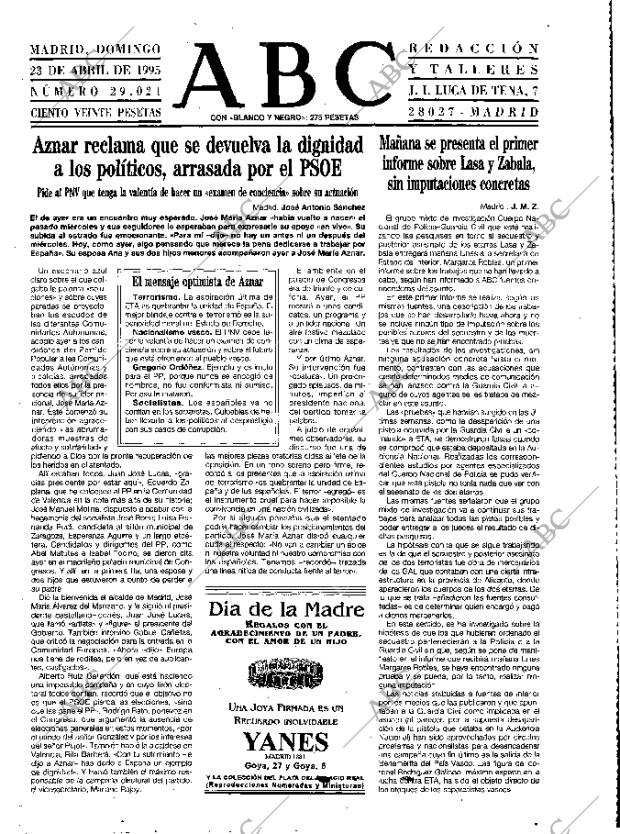 ABC MADRID 23-04-1995 página 23