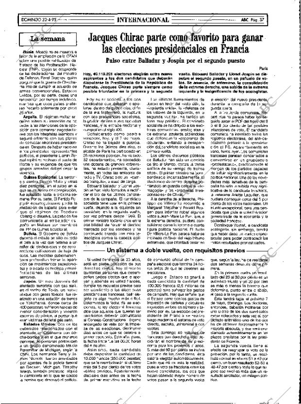 ABC MADRID 23-04-1995 página 37