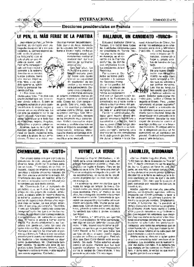 ABC MADRID 23-04-1995 página 42