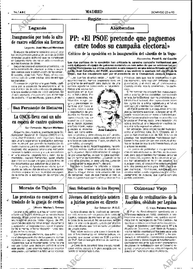 ABC MADRID 23-04-1995 página 94