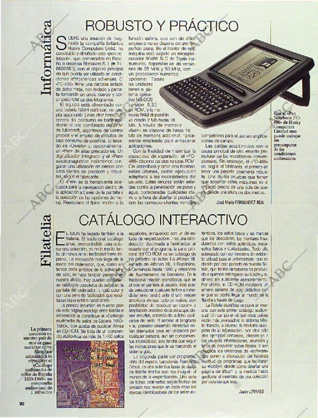 BLANCO Y NEGRO MADRID 30-04-1995 página 92