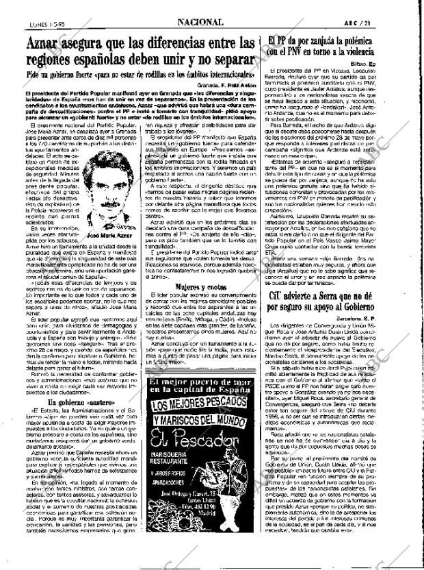 ABC MADRID 01-05-1995 página 21