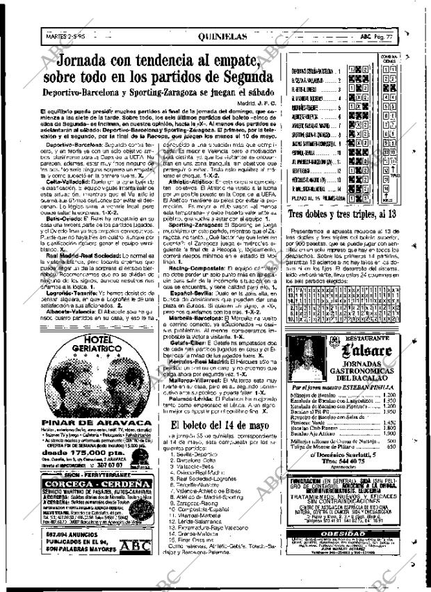 ABC MADRID 02-05-1995 página 77