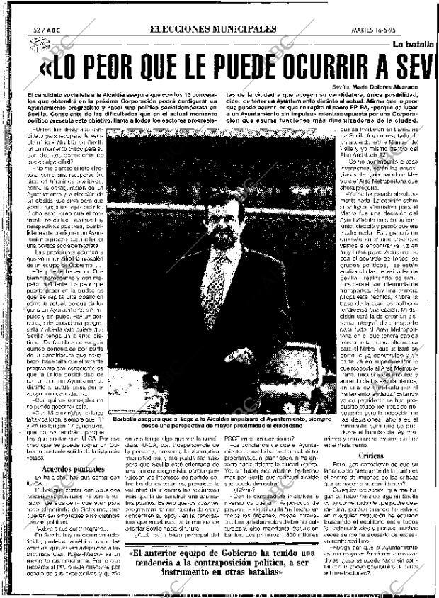 ABC SEVILLA 16-05-1995 página 52