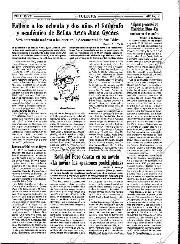 ABC MADRID 19-05-1995 página 57