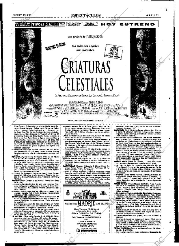 ABC MADRID 19-05-1995 página 91