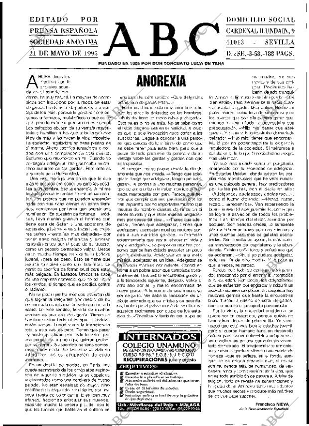 ABC SEVILLA 21-05-1995 página 3