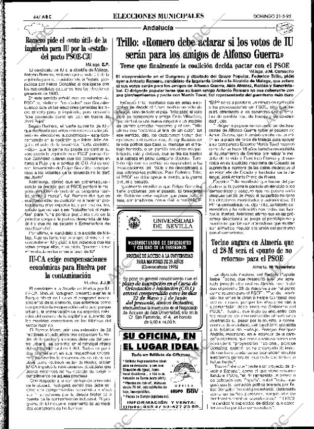 ABC SEVILLA 21-05-1995 página 64