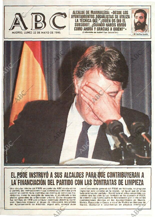 ABC MADRID 22-05-1995 página 1