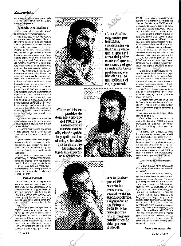 ABC MADRID 22-05-1995 página 18