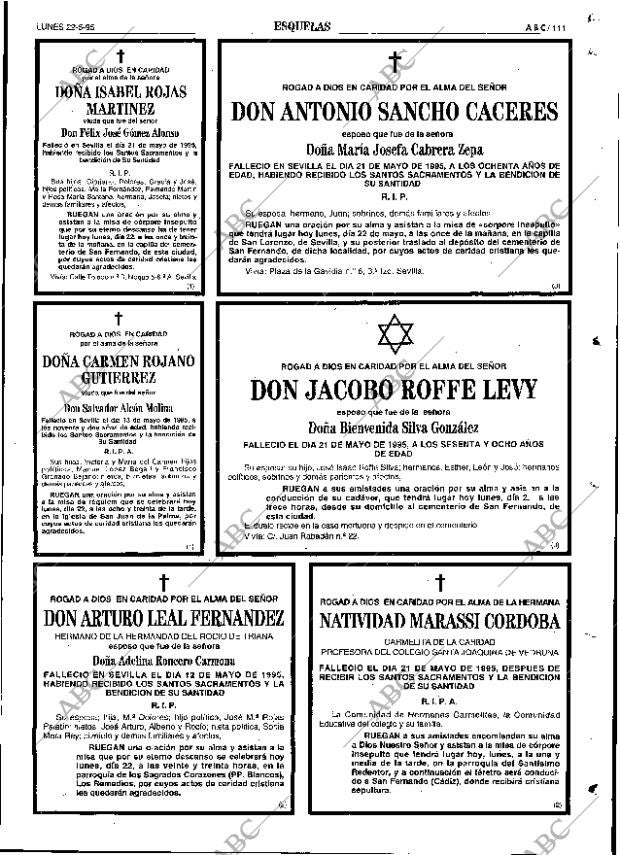 ABC SEVILLA 22-05-1995 página 111